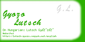 gyozo lutsch business card